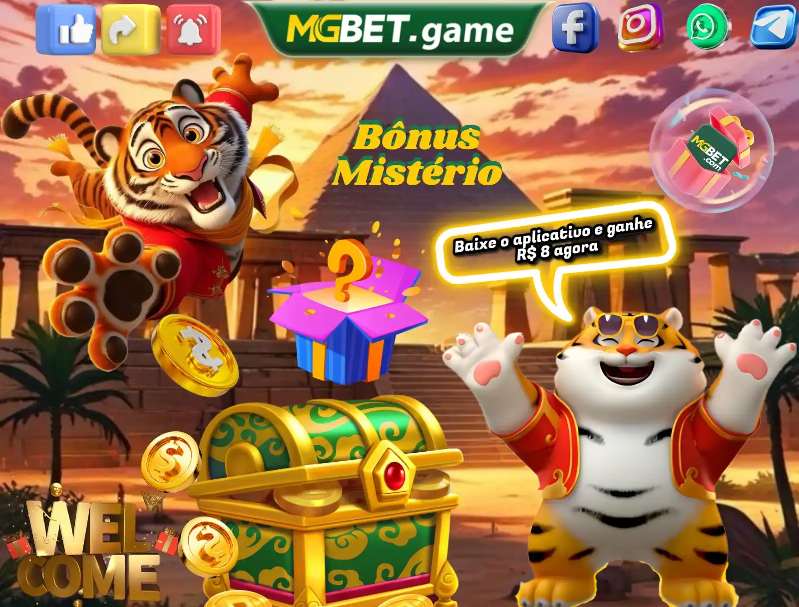 Image from MGBET.cc | Canal Oficial ®: ✨ Convide 1 amigo e ganhe R$30!✨ 😍Boa tarde, caros jogadores!🥳A qu...