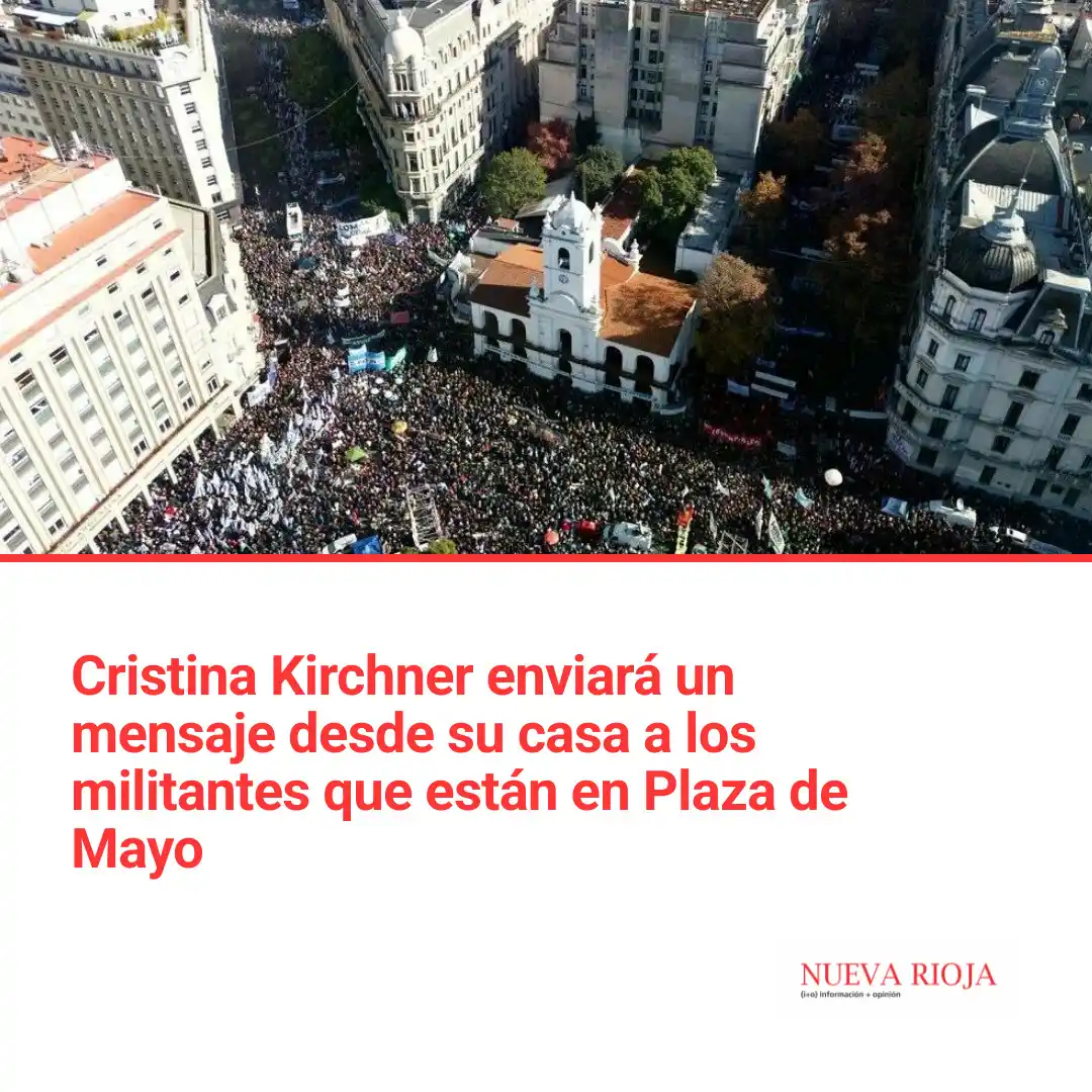 Image from Diario Nueva Rioja: En frente a la Casa Rosada se lleva a cabo el acto para apoyar a la ex...