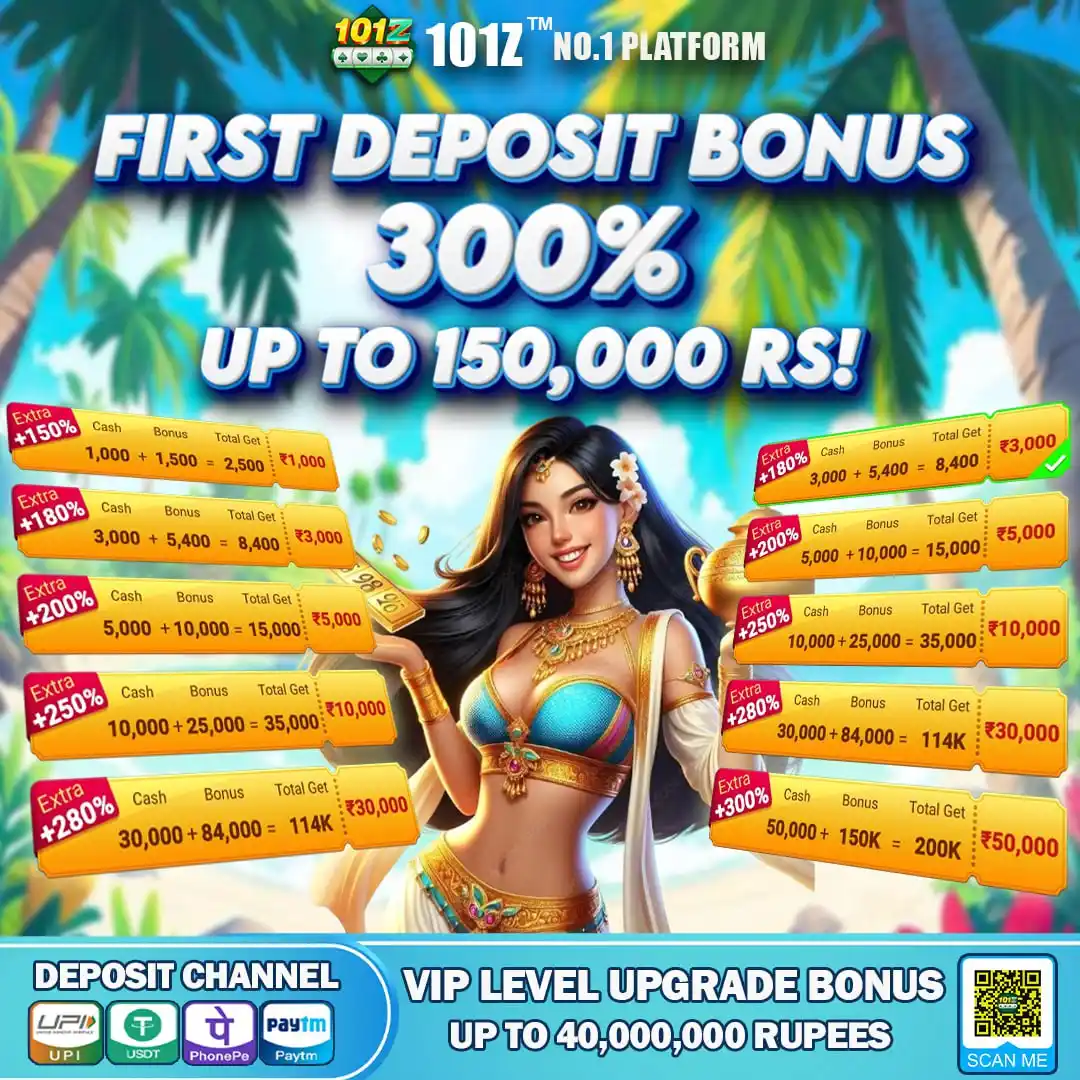 Image from 101z: 🎯 First Deposit unlock a bonus of up to 300%! Power up your wins righ...