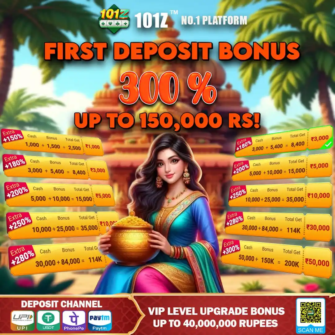 Image from 101z: 🎯 First Deposit unlock a bonus of up to 300%! Power up your wins righ...