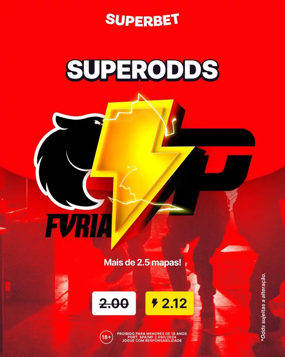 Image from Superbet Brasil 🇧🇷 : *Hoje tem JOGÃO no Major de CS2! 🔥* - Mais de 2.5 mapas em FURIA x p...