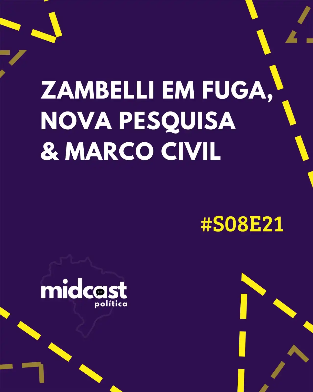 Image from MIDCast Política: Neste episódio falamos sobre a fuga de Carla Zambelli, a nova pesquisa...