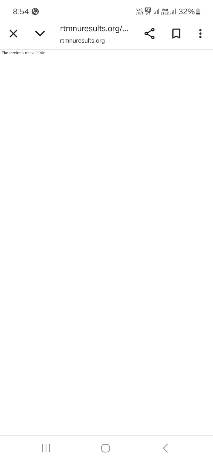 Image from RTMNU Nagpur University Updates: Rtmnu Nagpur university Results Service is Unavailable...