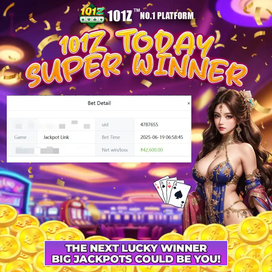 Image from 101z: Today Super Jackpot Reward at 101z!👍 💰Congratulations to lucky play...
