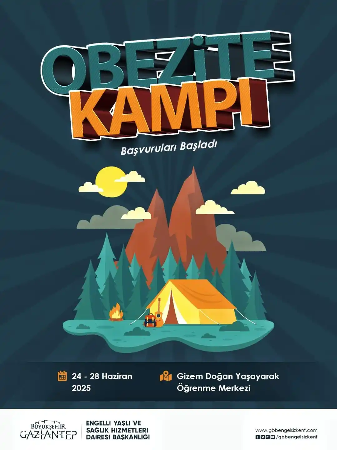 Image from Gaziantep Büyükşehir: 24-28 Haziran | Obezite Kampı Başlıyor!  🌿 Obezite Kampı ile hem bede...