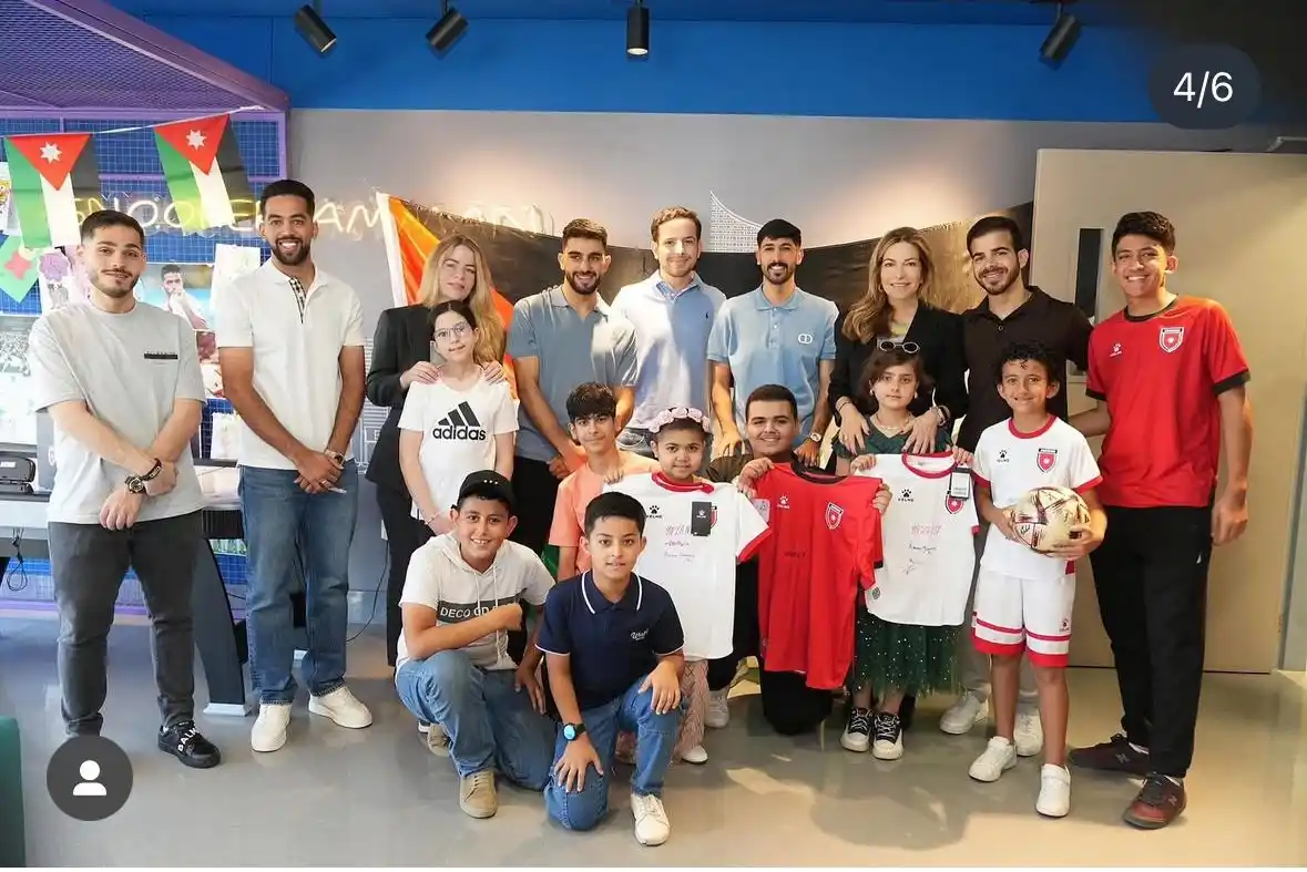 Image from صحيفة الملاعب : الأميرة غيداء طلال تستقبل لاعبي النشامى النعيمات وعلوان وجاموس في مركز...