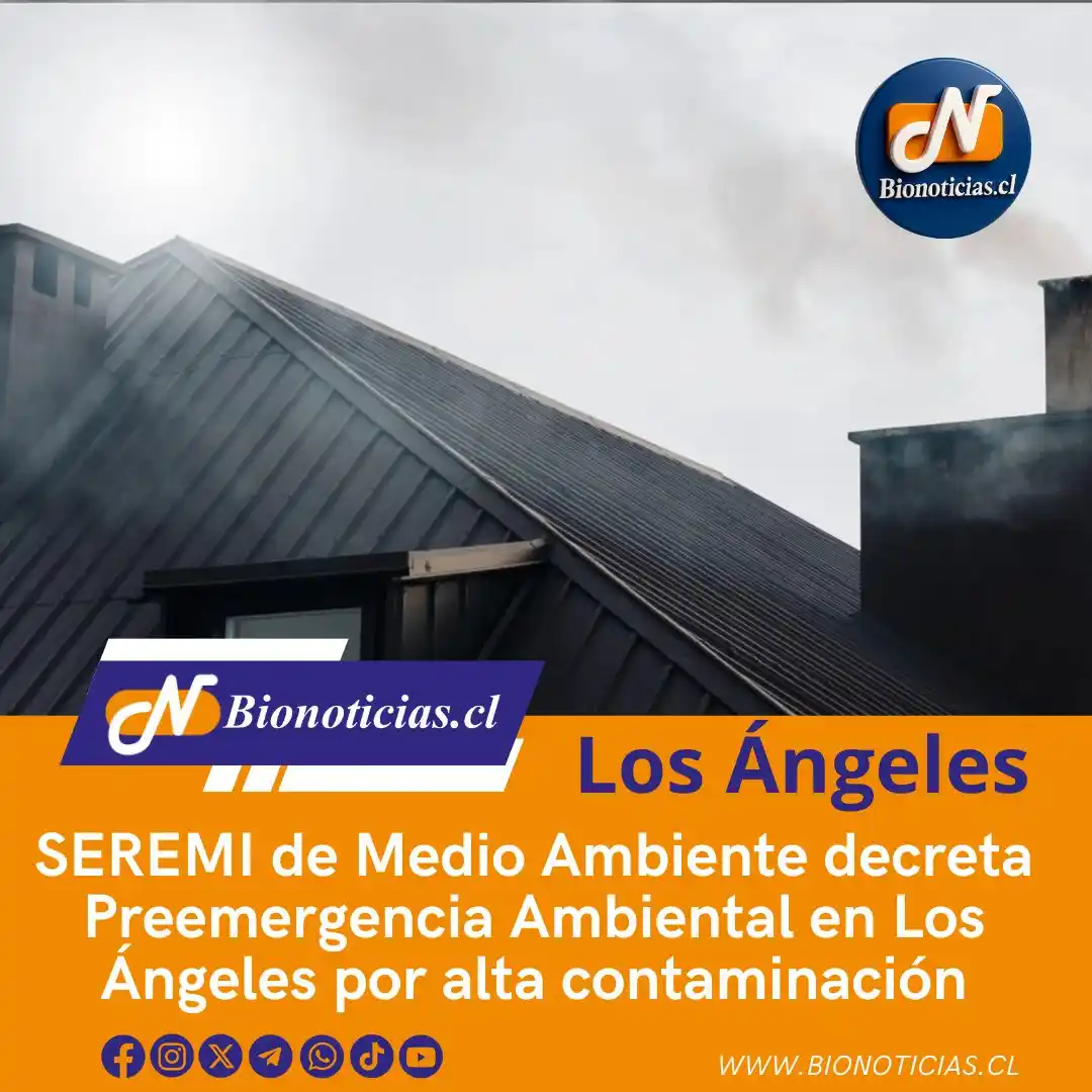 Image from Bionoticias.cl: 🌫️ Alerta en Los Ángeles: La SEREMI de Medio Ambiente ha decretado Pr...