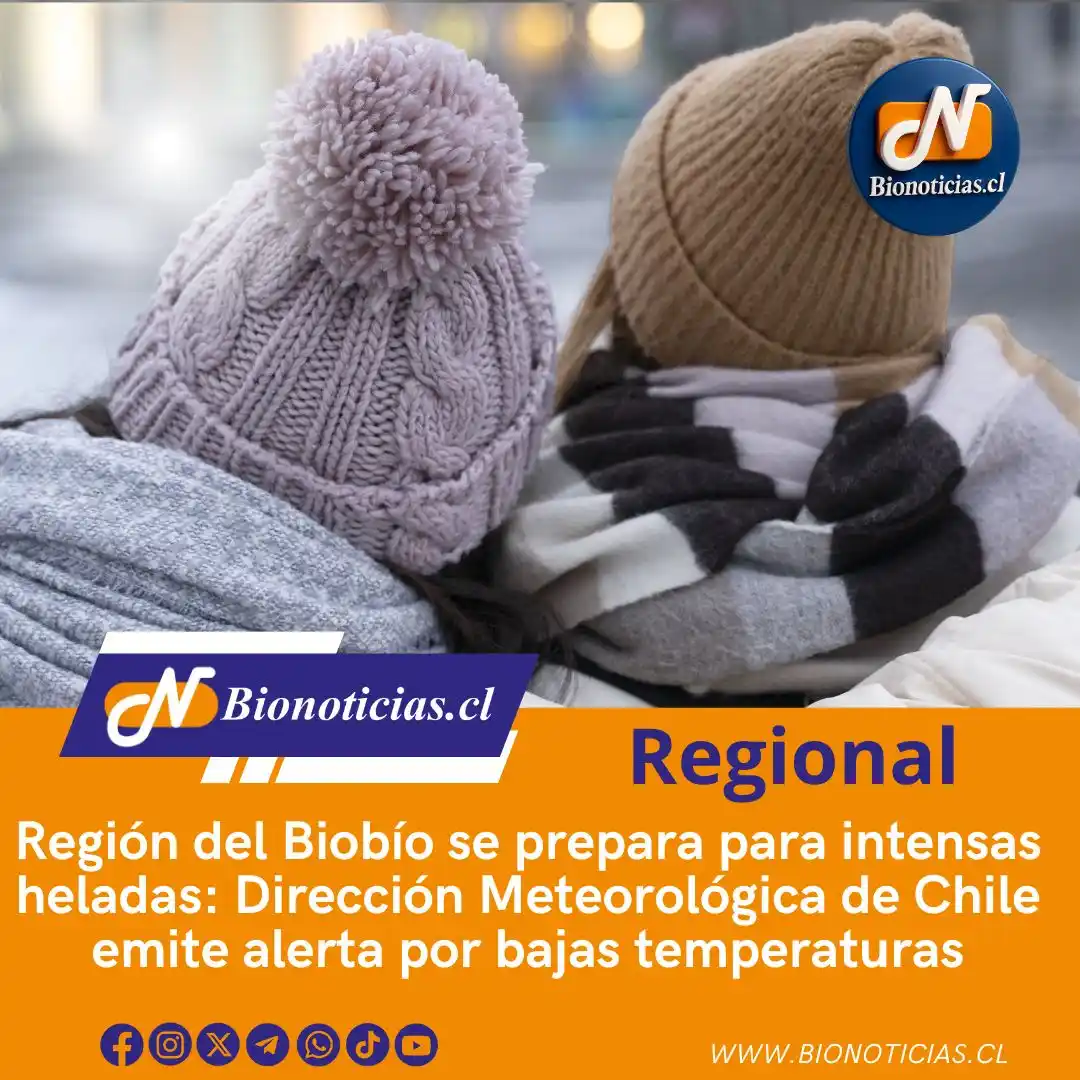 Image from Bionoticias.cl: 🚨 ¡Atención Región del Biobío! La Dirección Meteorológica de Chile em...
