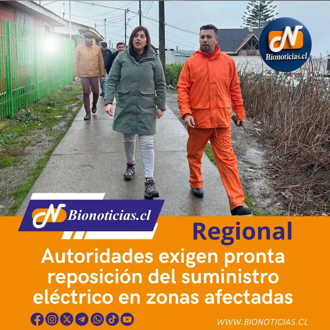 Image from Bionoticias.cl: 🔌 Autoridades exigen pronta reposición del suministro eléctrico en Lo...