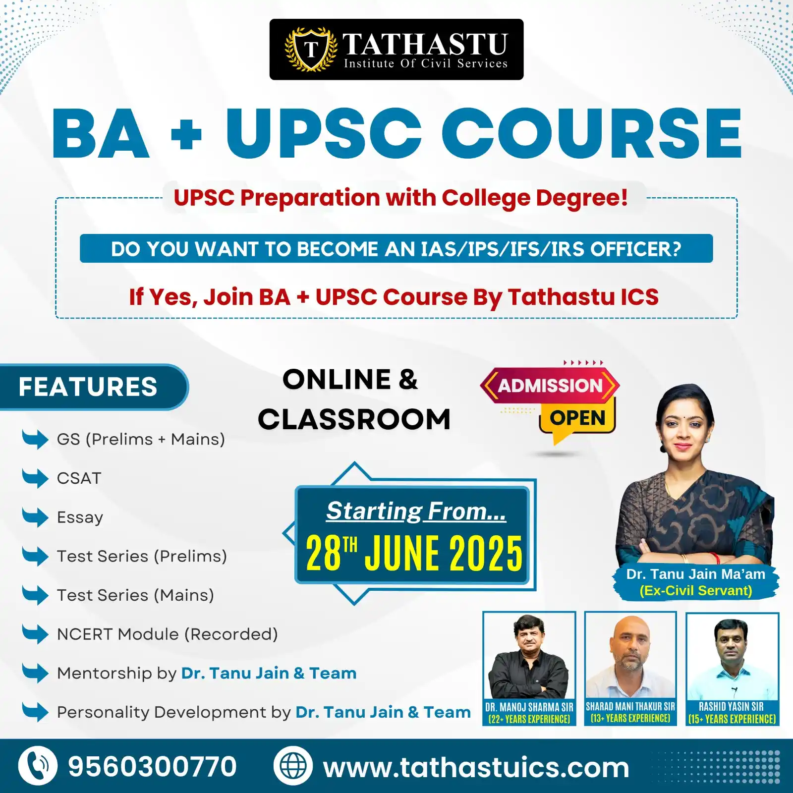 Image from Tathastu ICS Official: *🎓 BA + UPSC COURSE | 💼 UPSC Preparation with College Degree!*  👩‍�...