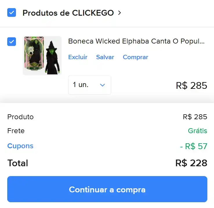 Image from JDolls - Promos e Achados de Bonecas: *Boneca Wicked Elphaba Singing Musical - Mattel* _Canta trechos de_ *"...