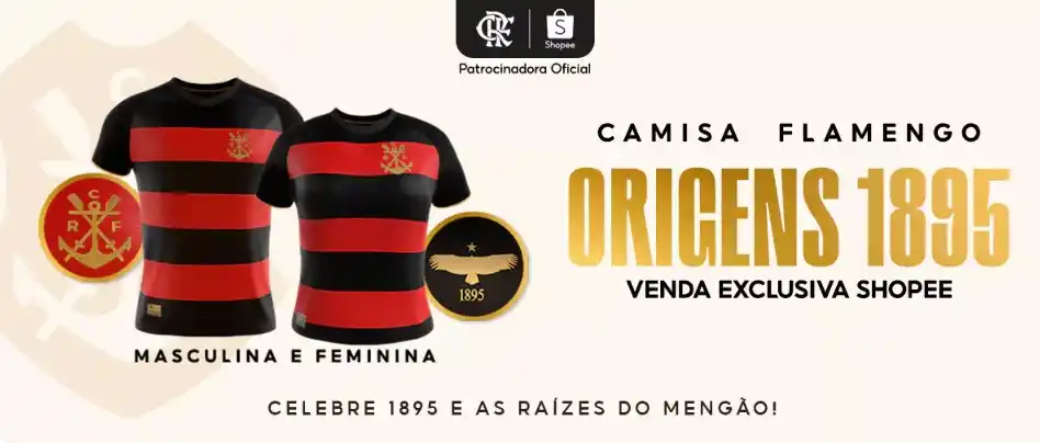 Image from UOL | Flamengo Agora: *Camisa Origens 1895 do Flamengo está com R$ 50 de desconto!*   E aí, ...