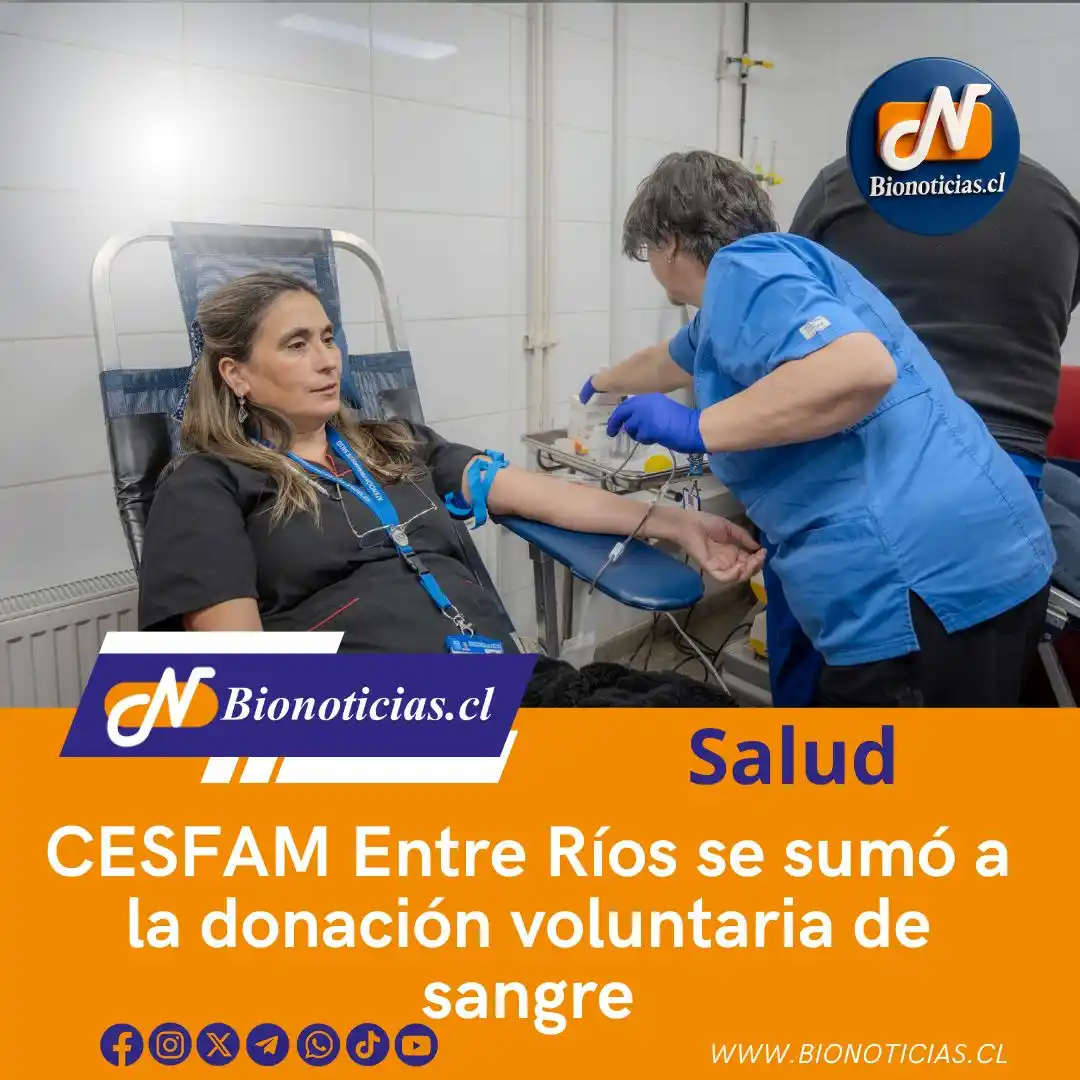 Image from Bionoticias.cl: 🩸 Compromiso que salva vidas El CESFAM Entre Ríos se sumó a la conmem...