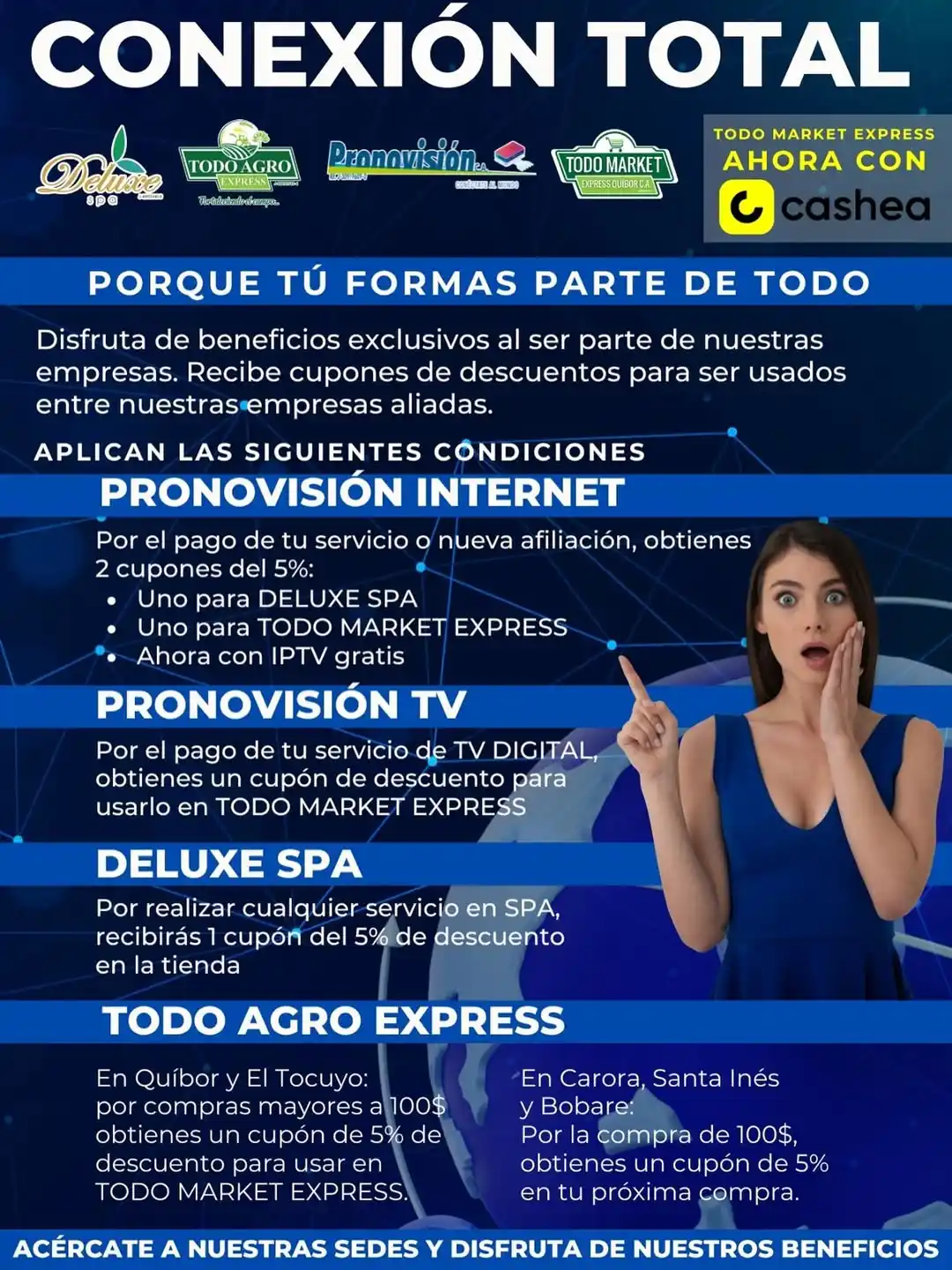 Image from Noticias ElTocuyoAlDia: *Conexión Total 💙🛜*  Porque tú formas parte de todo 💙👩🏻‍💻👨🏻‍💻...