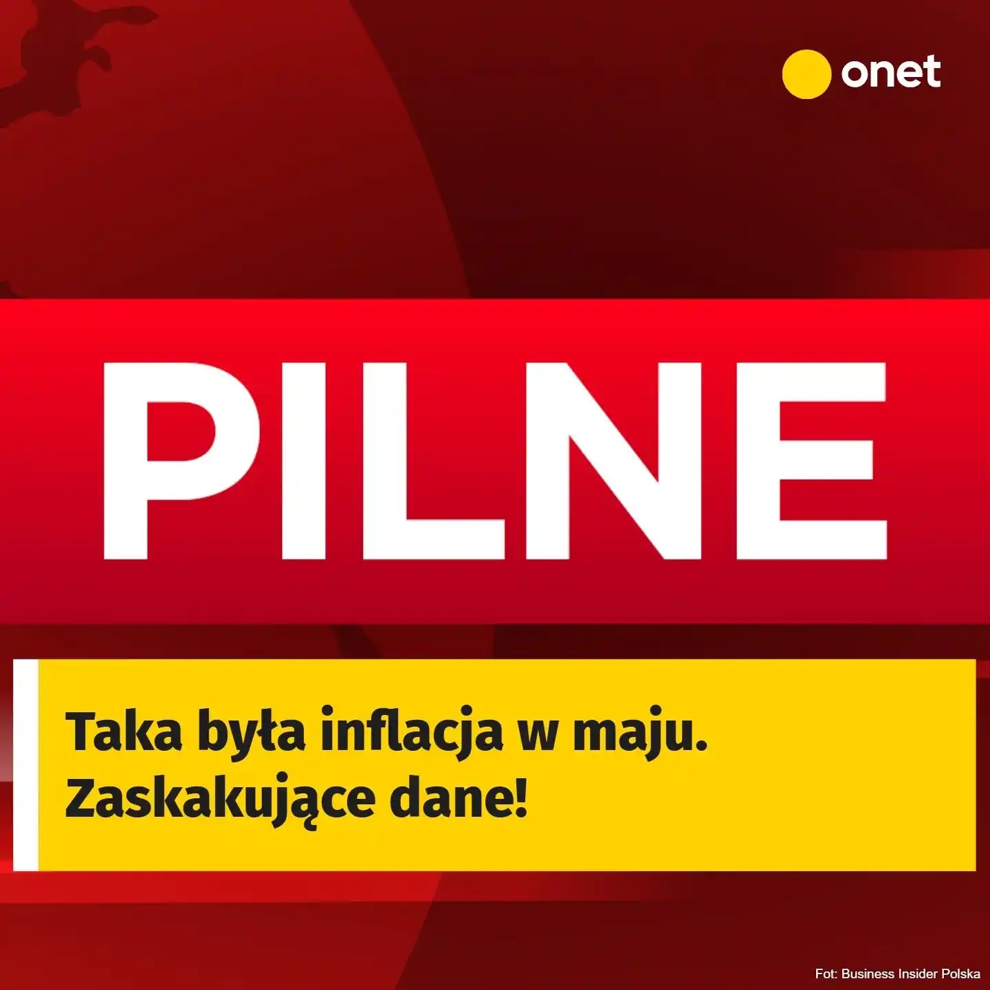 Image from Onet: Dobre wieści z Głównego Urzędu Statystycznego. Inflacja konsumencka w ...