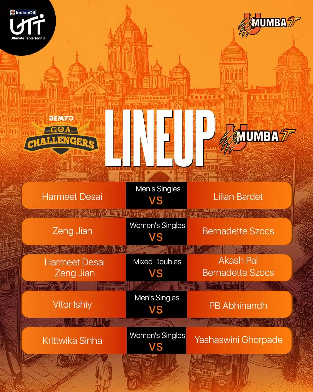 Image from U Mumba: 𝘌𝘷𝘦𝘳𝘺. 𝘎𝘢𝘮𝘦. 𝘔𝘢𝘵𝘵𝘦𝘳𝘴 👊 All on the line and we go in ...
