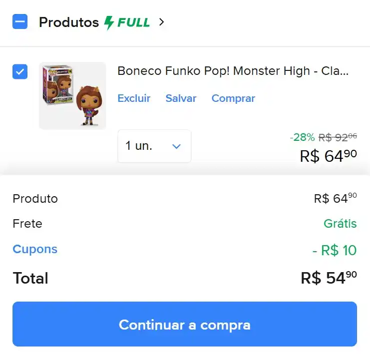 Image from JDolls - Promos e Achados de Bonecas: *Funko Pop! Monster High Clawdeen Wolf - Funko* Por *R$54,90* Use o c...