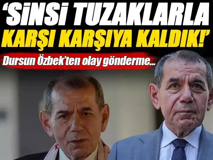 Image from Fanatik: Galatasaray Başkanı Dursun Özbek: 'Sinsi tuzaklarla karşı karşıya bıra...