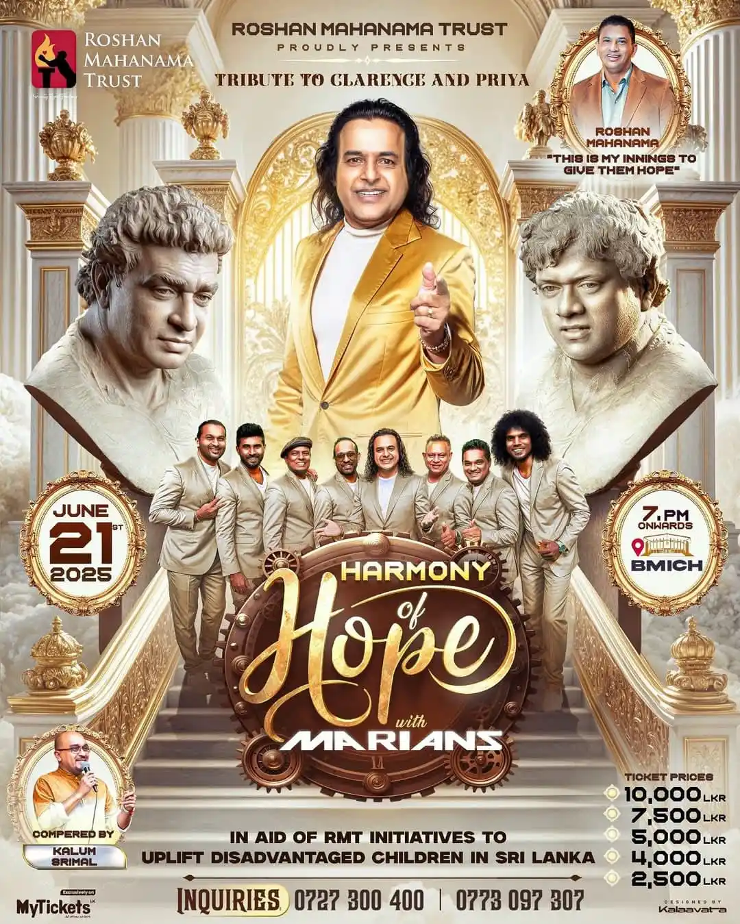 Image from MyTicketsLK: GET YOUR TICKETS EXCLUSIVELY FROM MYTICKETS! 😍  HARMONY OF HOPE WITH ...