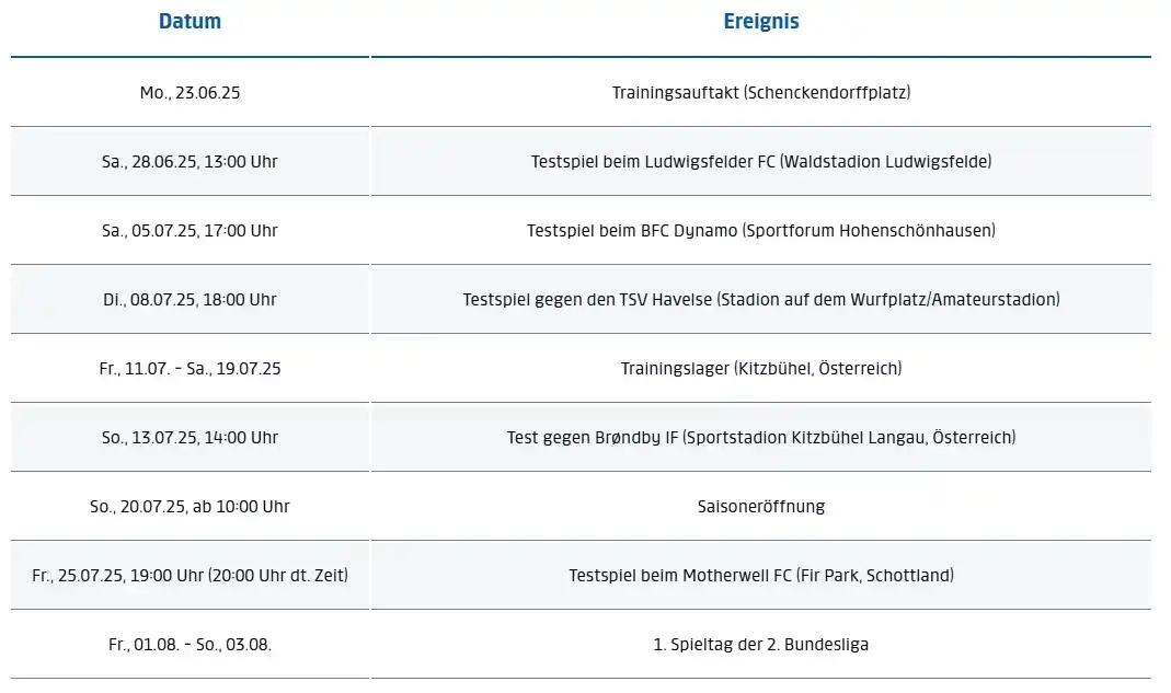 Image from Hertha BASE: 🏋️ Herthas Sommer-Vorbereitung nimmt Form an  In einer Woche geht es ...