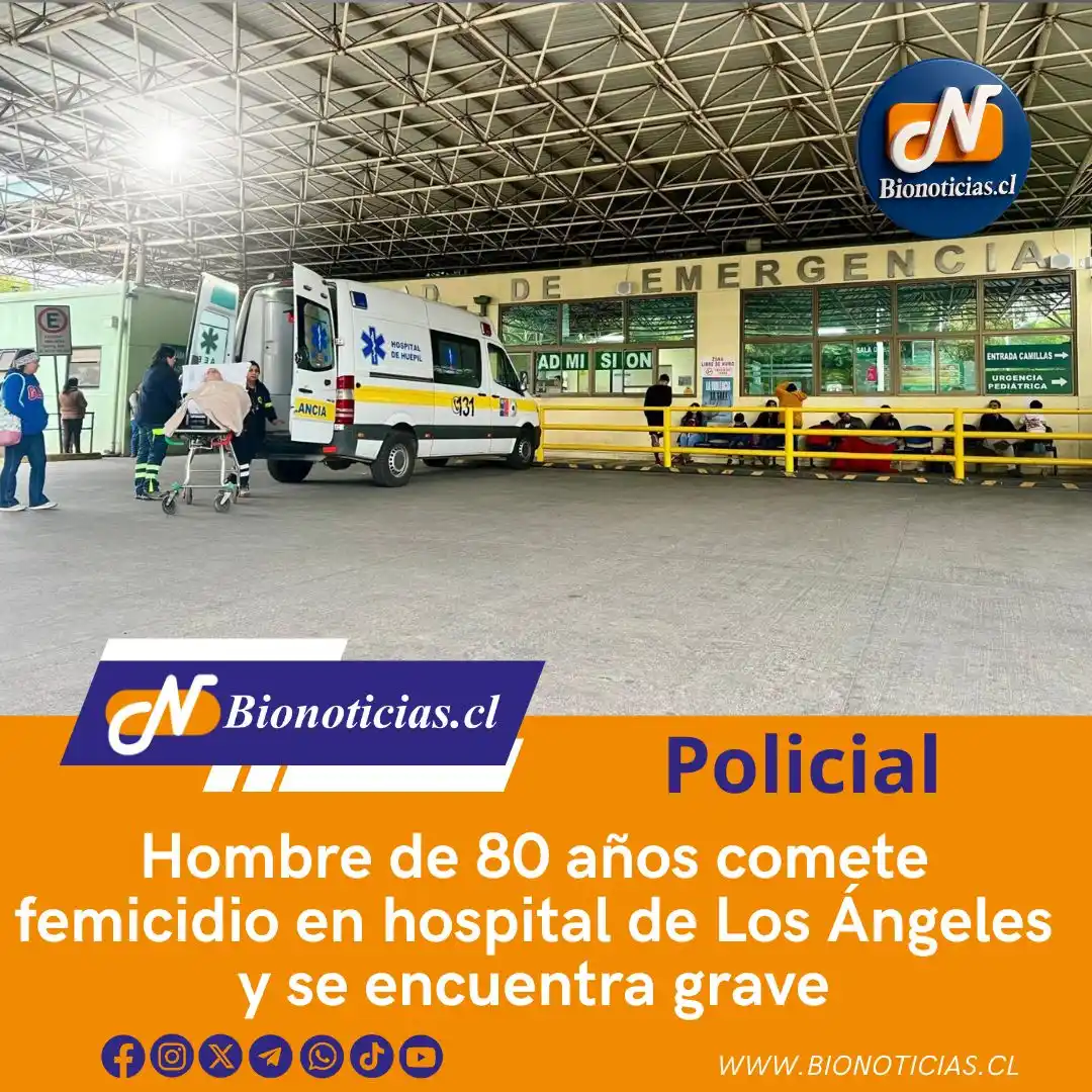 Image from Bionoticias.cl: 🔴 Impactante caso en Los Ángeles: Un hombre de 80 años asesinó a su e...