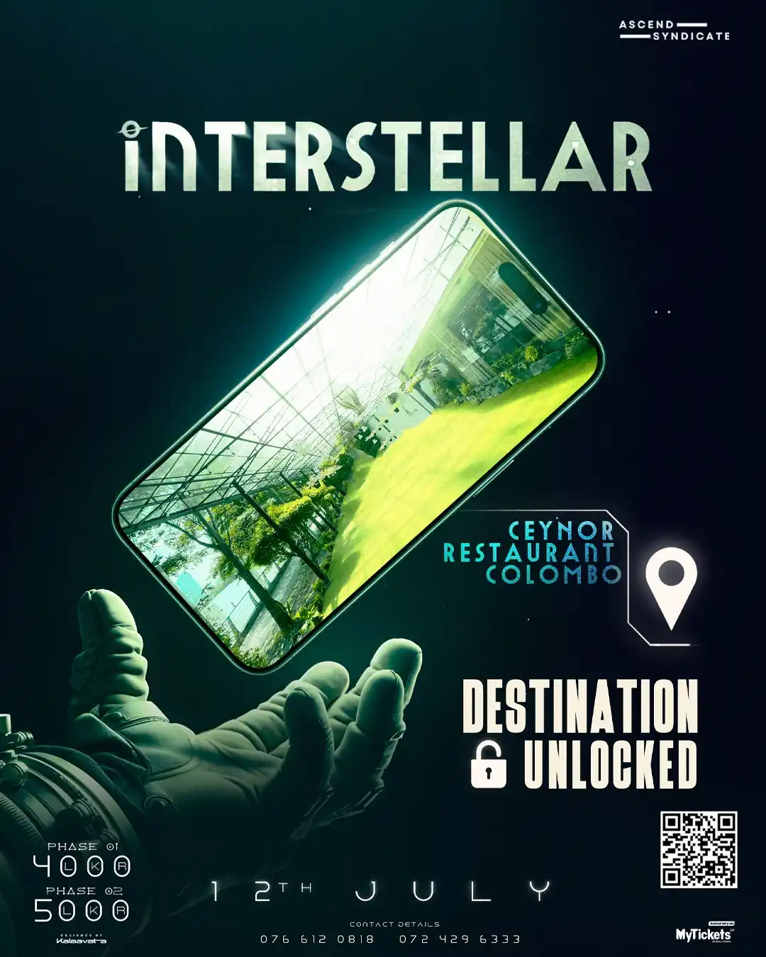 Image from MyTicketsLK: INTERSTELLAR 2025🌑💚  The gateway to your Interstellar journey has be...