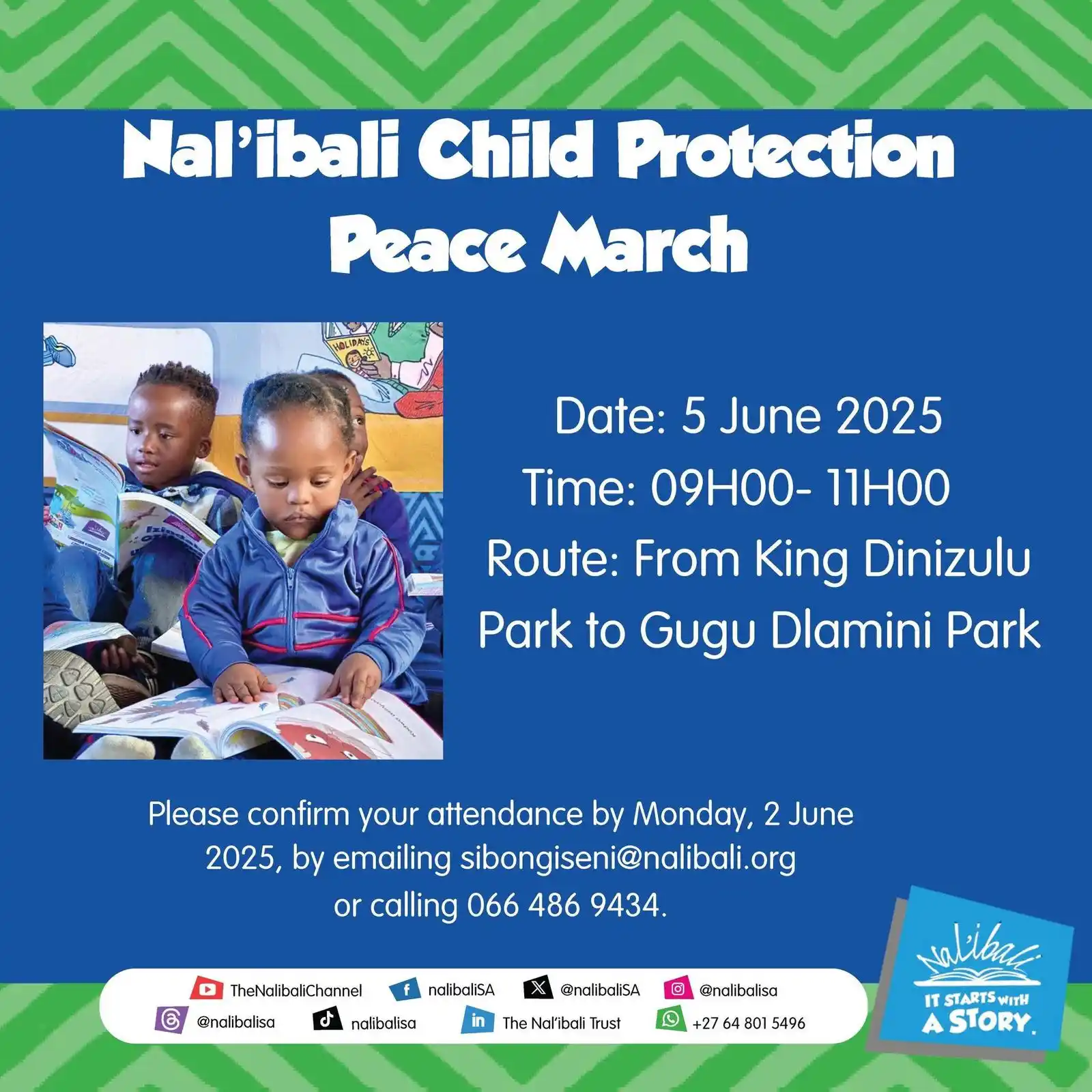 Image from Nalibali : Join the Nal'ibali KZN team in advocating for the protection, dignity,...