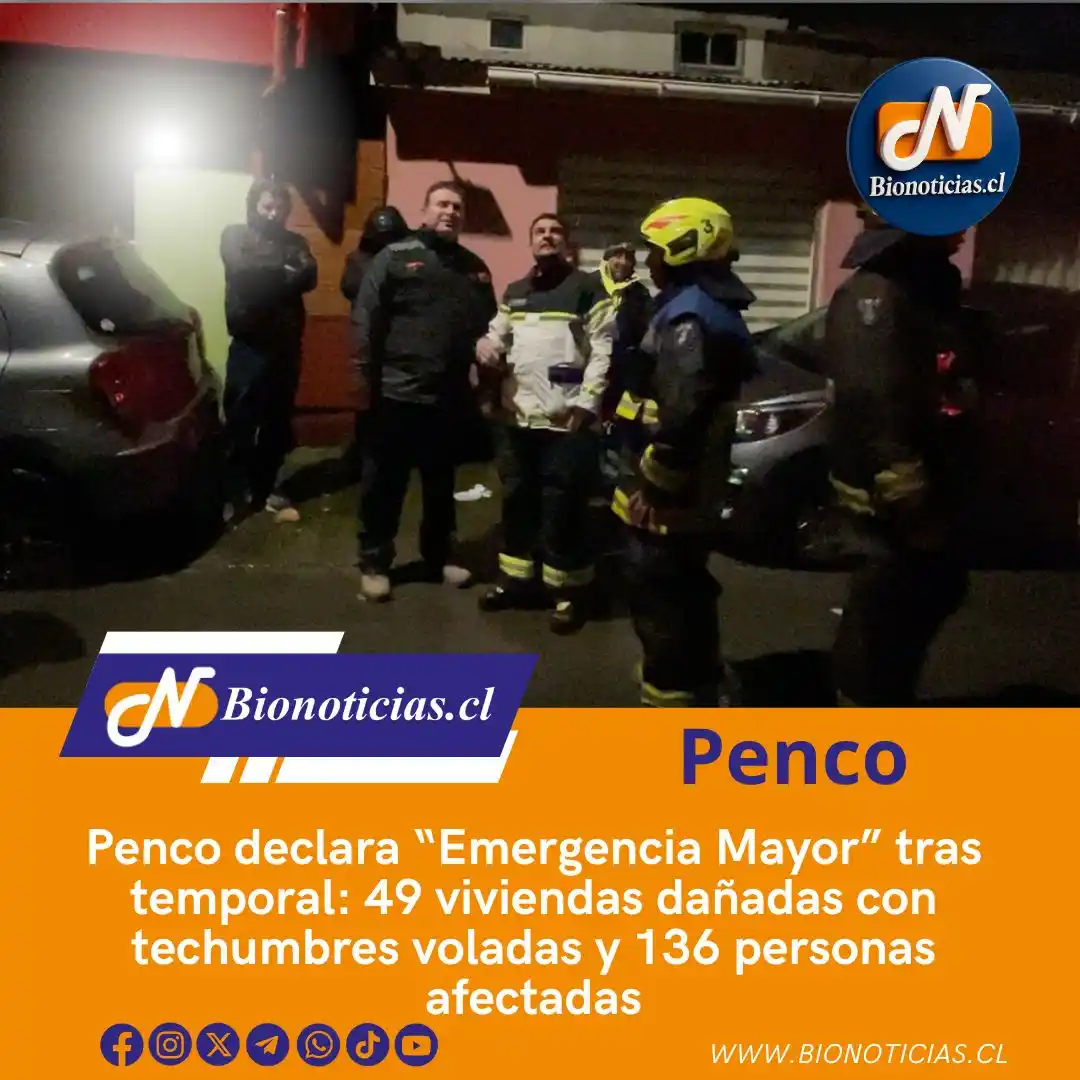 Image from Bionoticias.cl: ⚠️ La Municipalidad de Penco declaró “Emergencia Mayor” tras el fuerte...