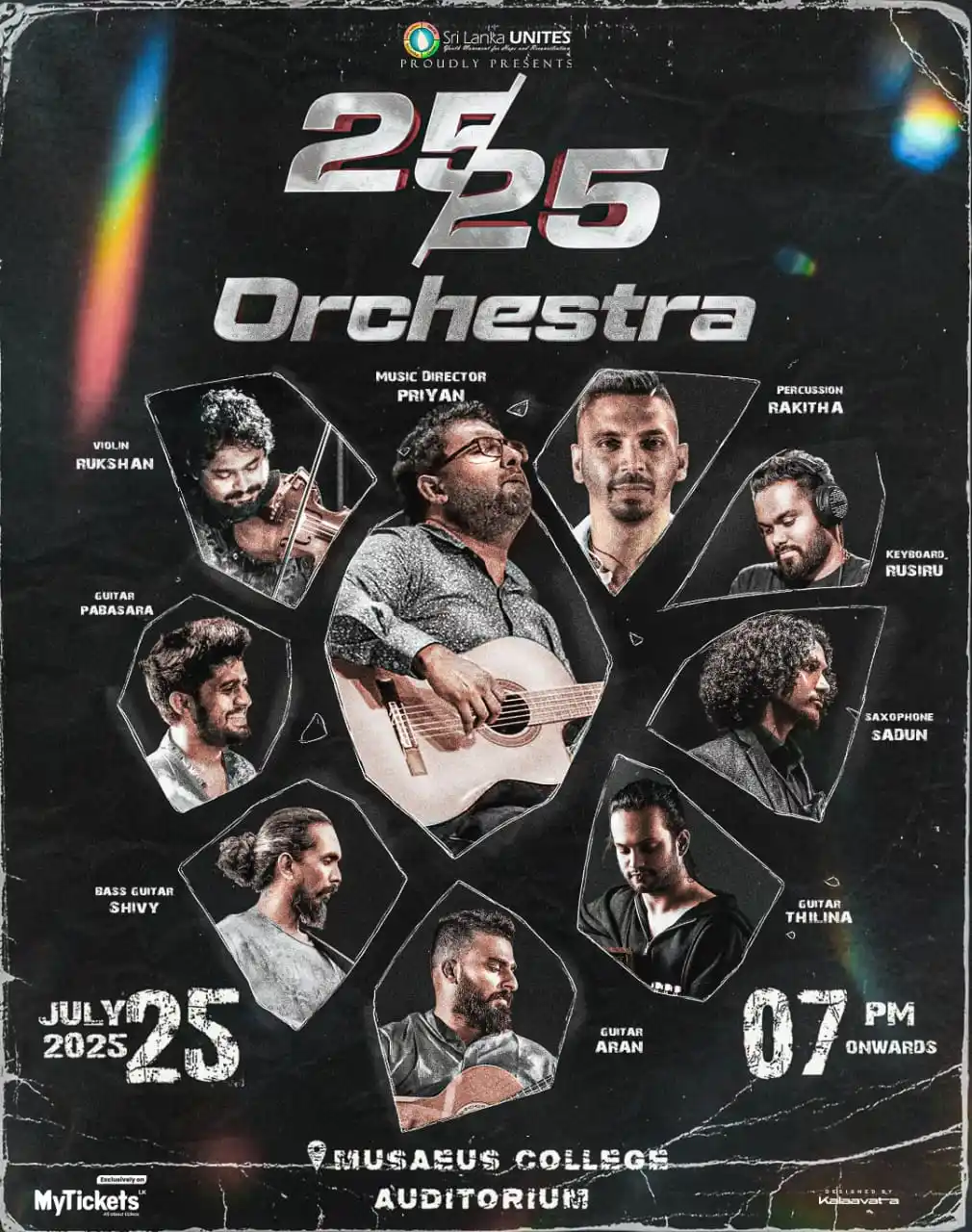 Image from MyTicketsLK: Meet the heartbeat of 25/25 – a stellar ensemble brought together unde...