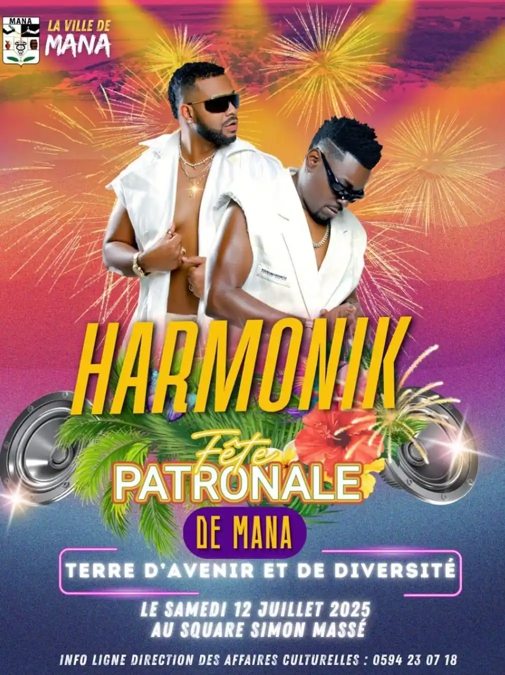 Image from Harmonik : Ne manquez pas la Fête Patronale de Mana le 12 juillet 2025 au Square ...