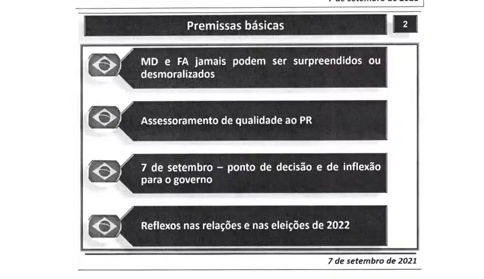 Image from g1: PF encontra PowerPoint no celular de auxiliar de Braga Netto com plano...
