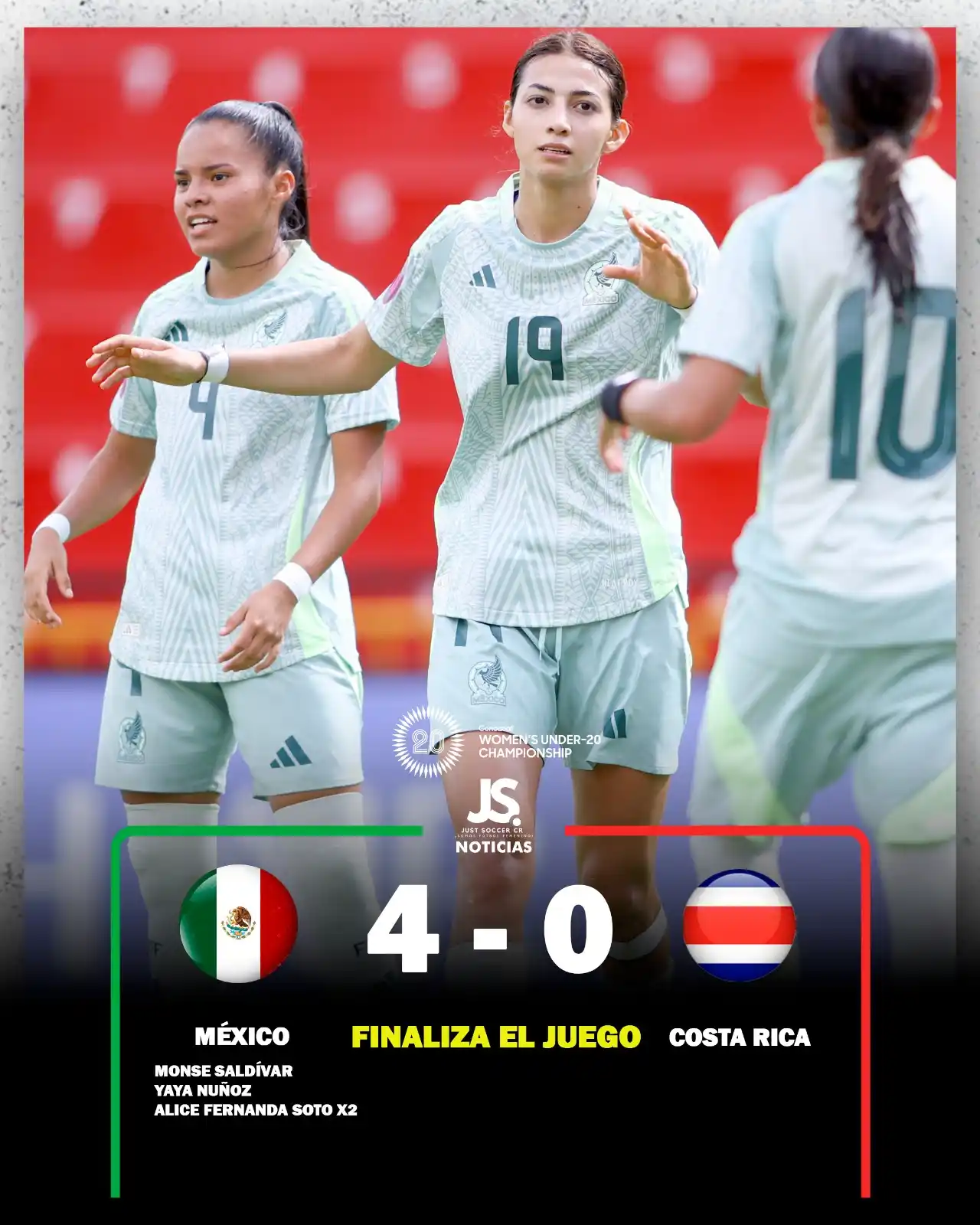 Image from Just Soccer Costa Rica : 🏴 ¡𝐒𝐞 𝐚𝐜𝐚𝐛𝐚 𝐞𝐥 𝐣𝐮𝐞𝐠𝐨!   🎯 ¡𝐌é𝐱𝐢𝐜𝐨 𝐧𝐨𝐬 𝐠𝐨𝐥𝐞...