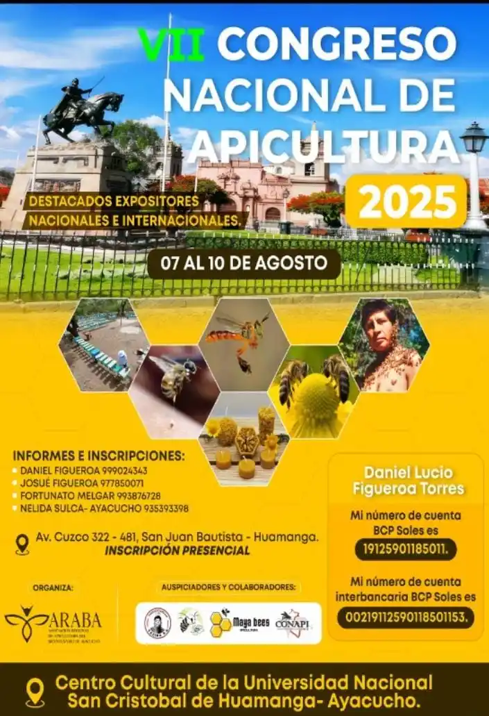 Image from La Miel en tu radio: 📢 ¡Se viene el VII Congreso Nacional de Apicultura 2025! 🐝🇵🇪 Del 7...