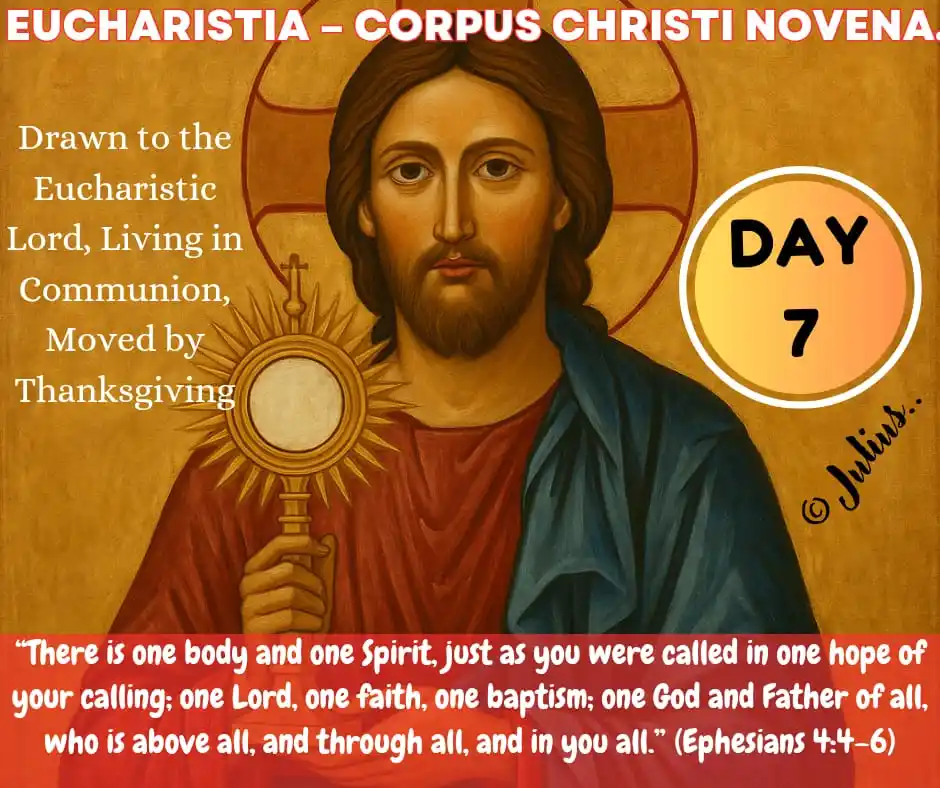 Image from DIVINE RETREAT UPDATES AND PRAYERS: *SHALOM* *DAY 7 -EUCHARISTIA - CORPUS CHRISTI NOVENA* *THURSDAY - 19...