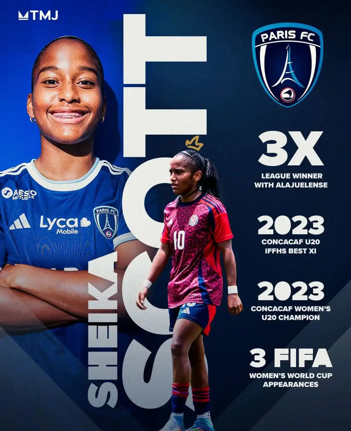 Image from Just Soccer Costa Rica : 𝐒𝐡𝐞𝐢𝐤𝐚 𝐒𝐜𝐨𝐭𝐭 𝐞𝐬 𝐥𝐚 𝐧𝐮𝐞𝐯𝐚 𝐥𝐞𝐠𝐢𝐨𝐧𝐚𝐫𝐢𝐚; 𝐥�...