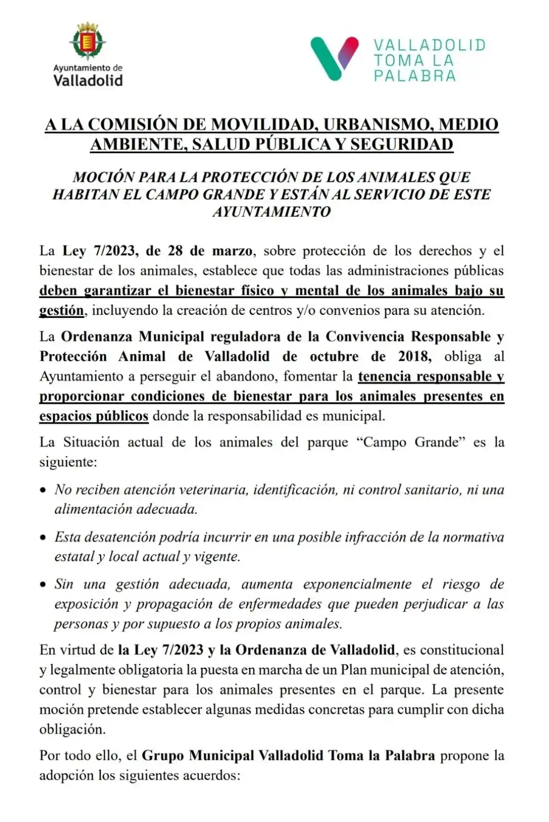 Valladolid Toma la Palabra post