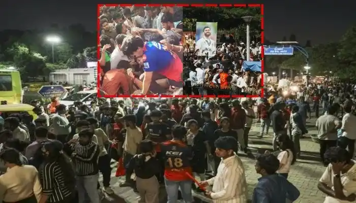 Image from tv13 Gujarati: *Bangalore Stampede: 3 વર્ષની જેલ...5 લાખનો દંડ, કર્ણાટક સરકાર લાવી રહ...