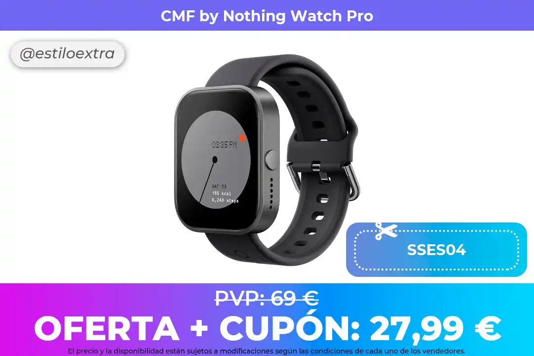 Image from EstiloExtra: 📣 *CMF by Nothing Watch Pro - Reloj inteligente con GPS, medidor de a...
