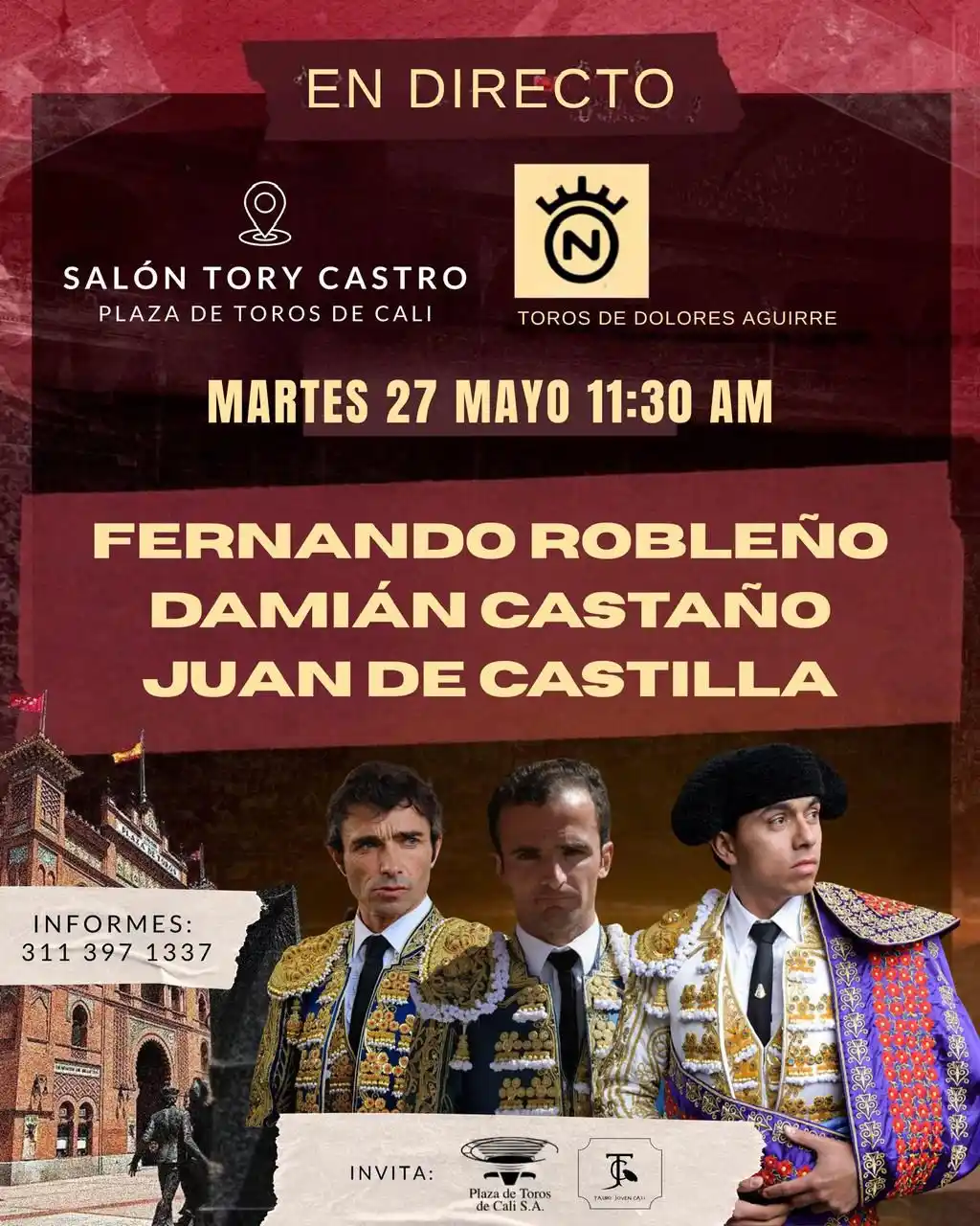 Image from El Minotauro Radio: 🇨🇴Juan de Castilla es Colombia🇨🇴  Hoy torea uno de los nuestros, h...