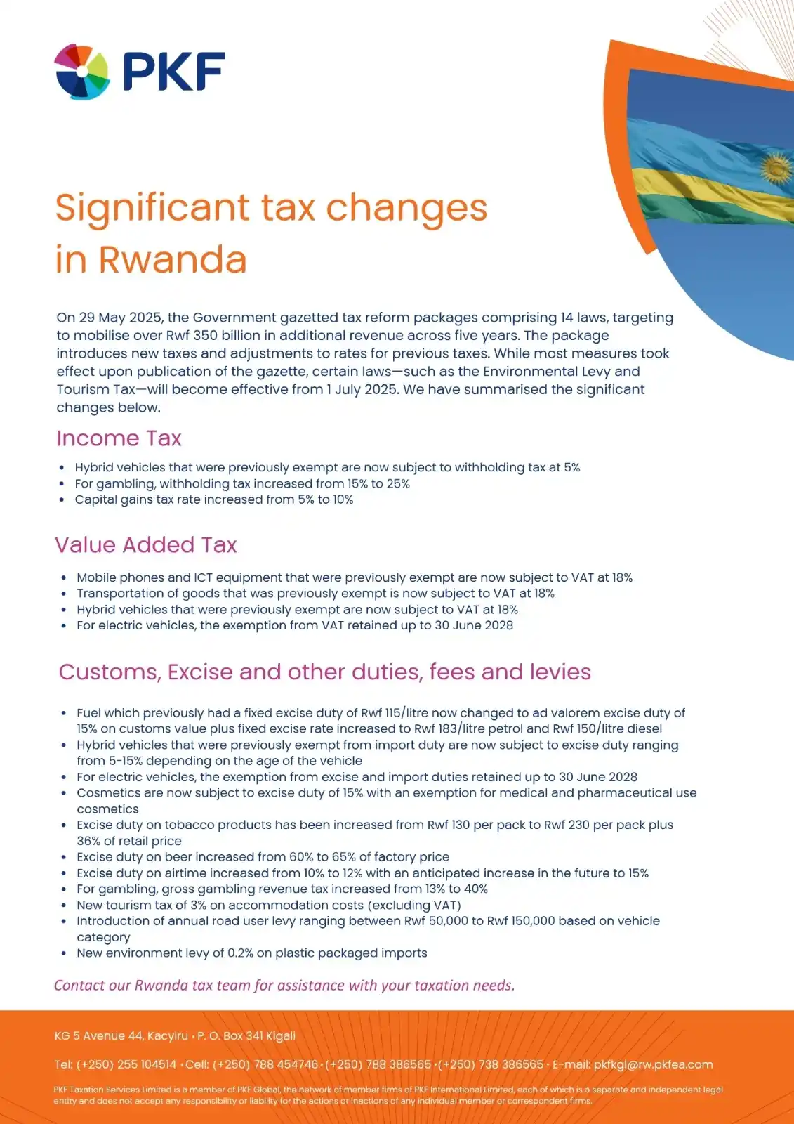 Image from PKF in Eastern Africa: *Country-by-Country Breakdown of Tax Proposals for the 2025/2026 Fisca...