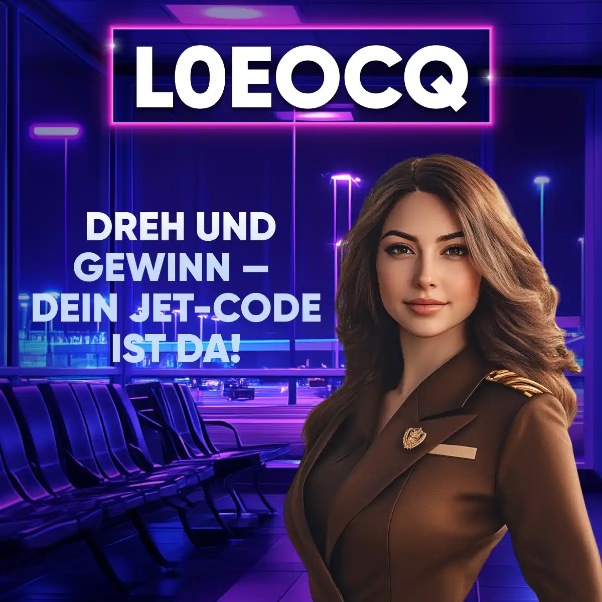 Image from JET Casino | Germany 🇩🇪: *🐯 Dreh und gewinn — Dein JET-Code ist da!*  _Das Warten hat ein Ende...
