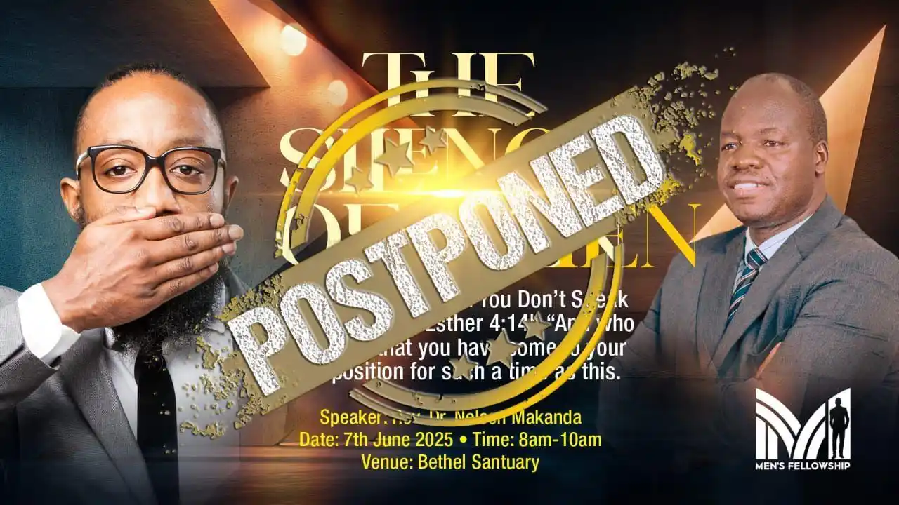 Image from Nairobi Baptist Church, Ngong Road: Due to unforeseen Circumstances, the Men's breakfast scheduled for thi...