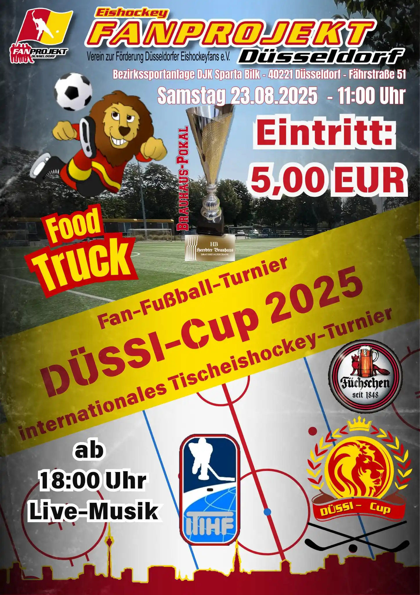 Image from Fanbeauftragte Düsseldorfer EG: 🔴🟡 Düssi-Cup 2025 - Das FANPROJEKT lädt ein!  ```Liebe Eishockeyfans...