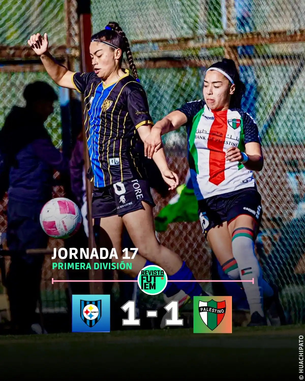 Image from Revista FutFem: Empate entre Huachipato y Palestino  HUA: 67’ Fabiola Ayala PAL: 24’ J...