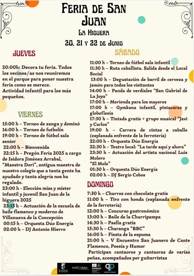 Image from Antequera, con Q de Qultura: En la pedanía de *La Higuera* se celebra este fin de semana su *Feria ...