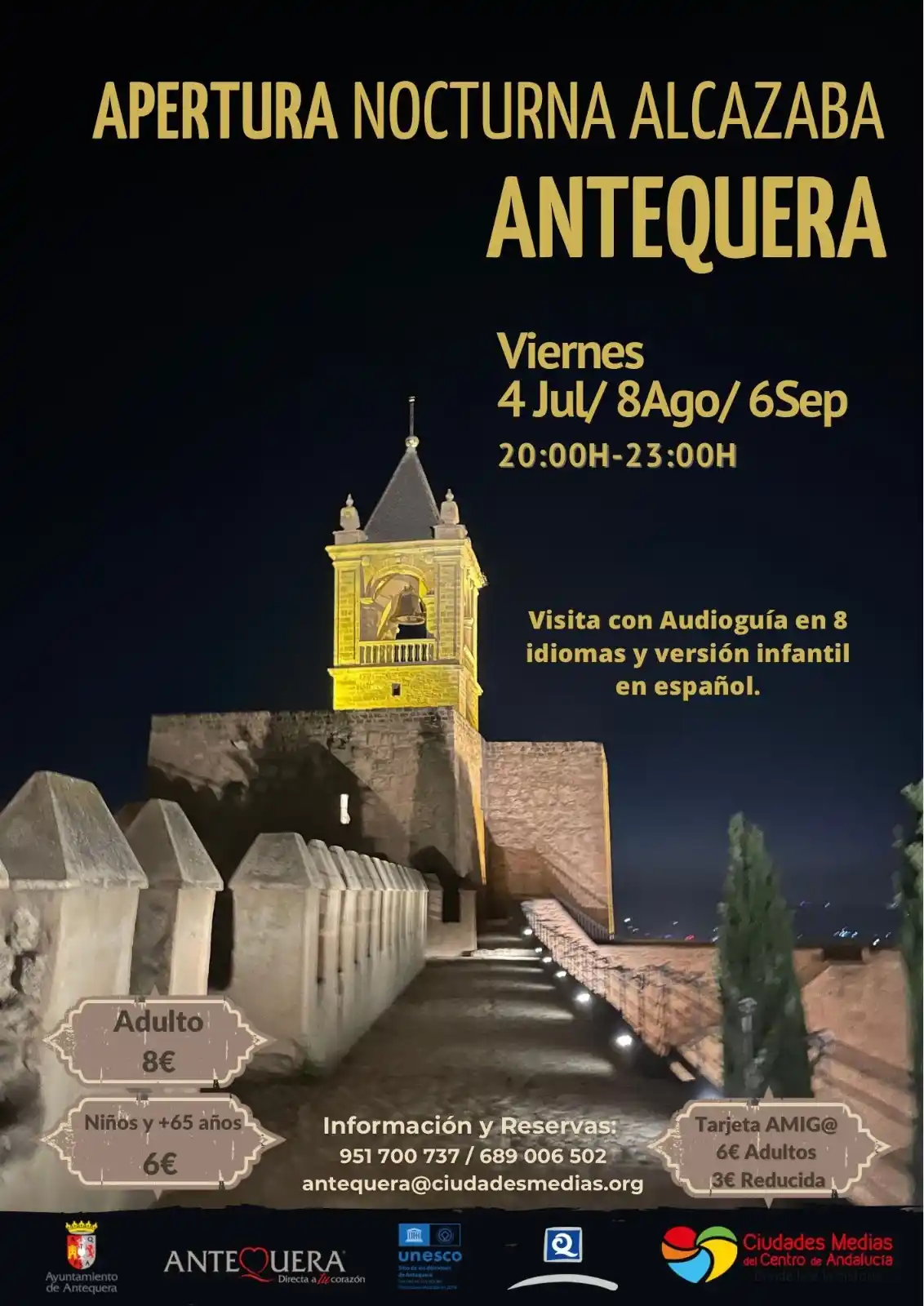 Image from Antequera, con Q de Qultura: Este verano puedes vivir una noche diferente con la *Apertura Nocturna...