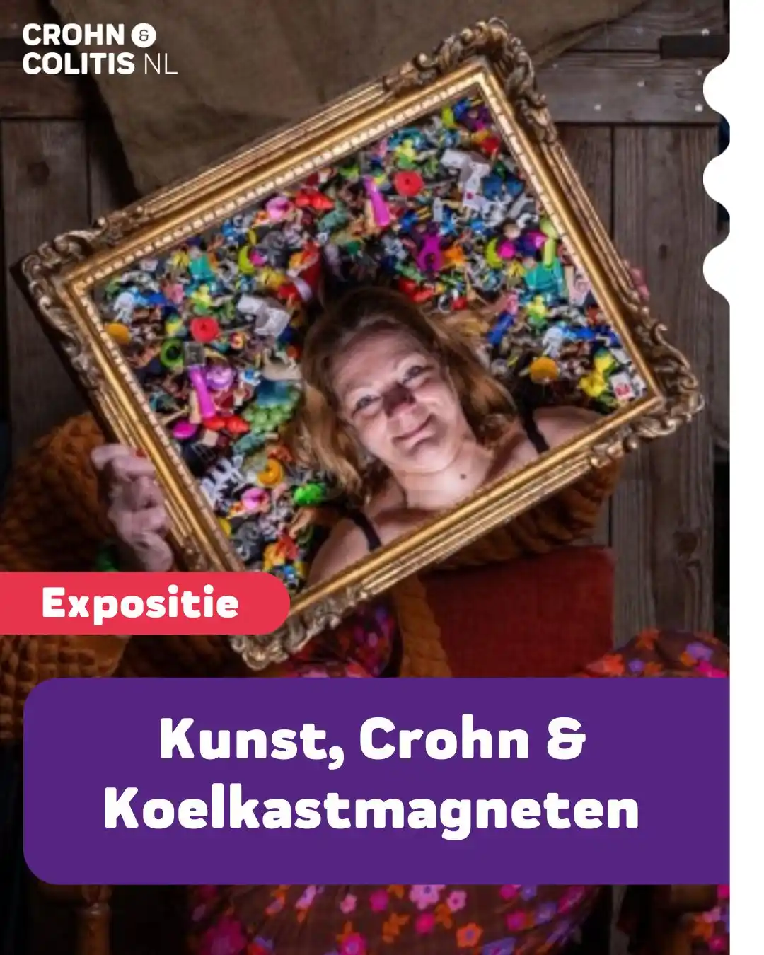 Image from Crohn & Colitis NL: Esther Hermans is kunstenaar. En ze is chronisch moe. Niet omdat ze te...