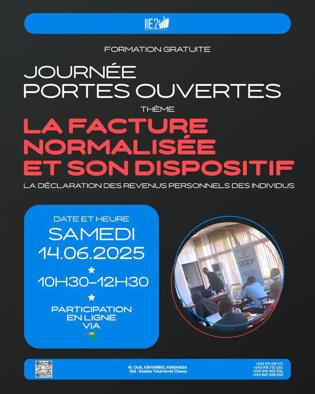 Image from E2 CONSULTING SAS: 📢 FORMATION GRATUITE — EN LIGNE ! Tu entends parler de la facture nor...
