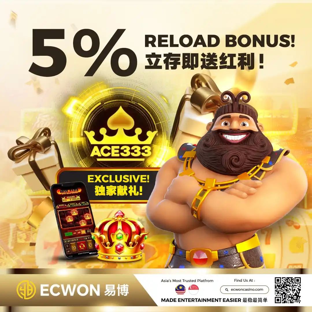 Image from 𝐄𝐂𝐖𝐎𝐍: Frustrated with other slots? 😩 ACE333 is your winning solution! Get 5...