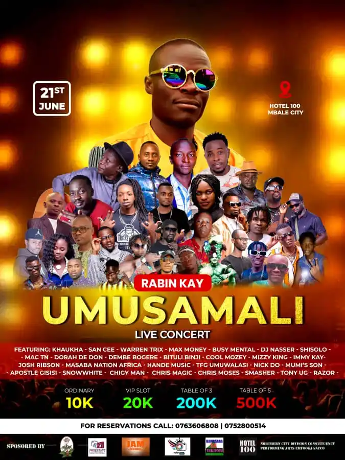 Image from Gishu Creator: Hello Mbale Ug 🇺🇬 are you ready for umusamali concert,are you not go...